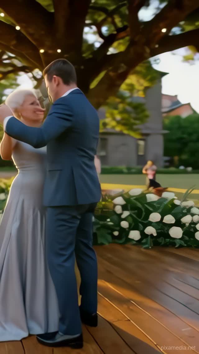 Golden Hour Embrace - Wedding & Events AI stock